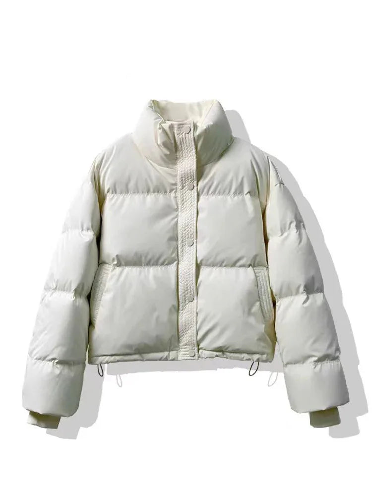Wash-free PU Leather Cotton-padded Women's Short Thickened Small Cotton Coat Jacket - Gizmo Galaxy