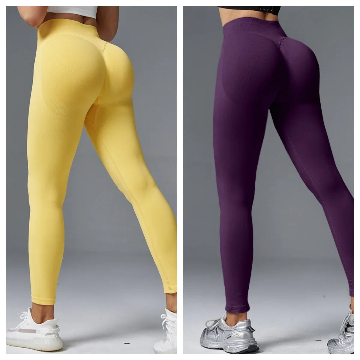 Peach Hip Tight Mid Waist Yoga Pants Hip Lifting Running Fitness - Gizmo Galaxy