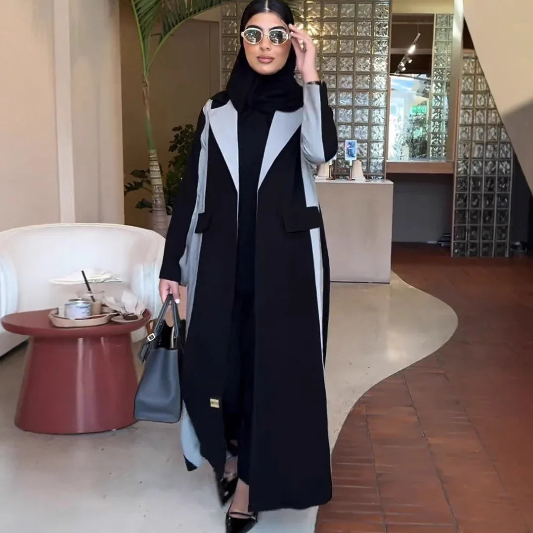 New Designer Model Color Matching Graceful And Fashionable Casual Mid-length Trench Coat - Gizmo Galaxy