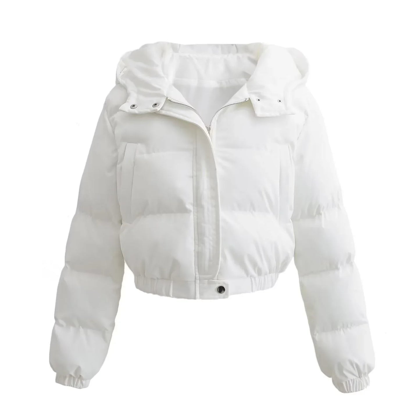 Autumn New Fashion Casual Simple All-matching Hooded Short Cotton Jacket - Gizmo Galaxy