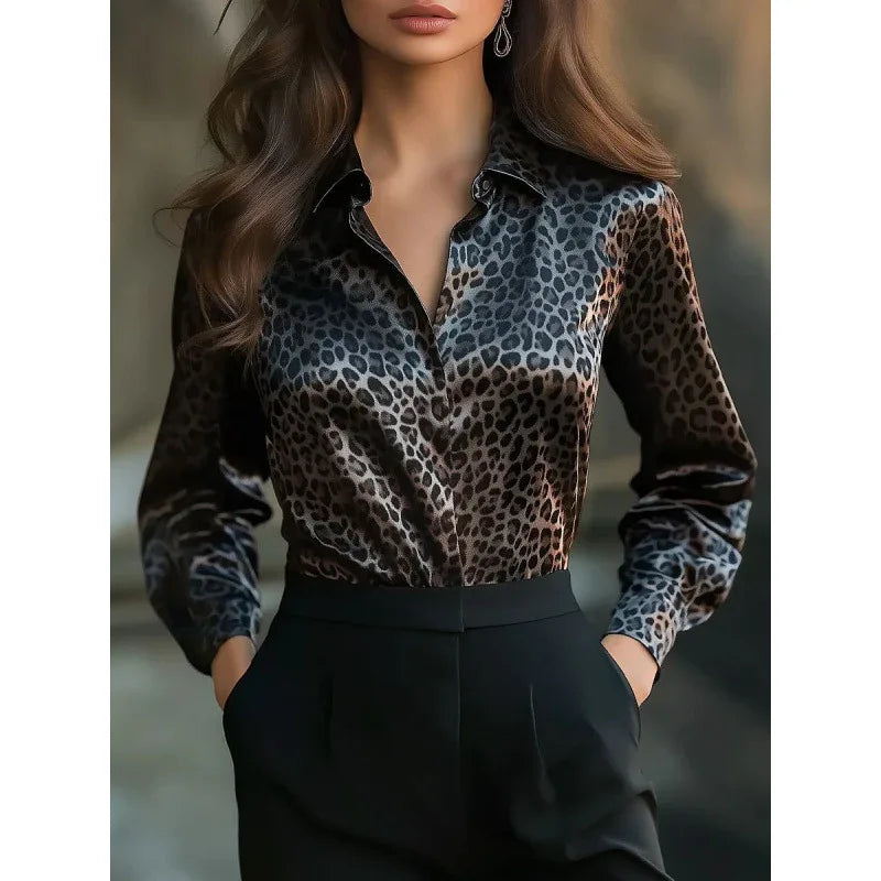 Solid-color Casual Loose-fit Women's Shirt - Gizmo Galaxy