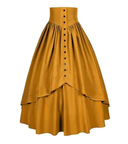 Vintage High-waisted Retro Punk Gothic Pleated Skirt - Gizmo Galaxy