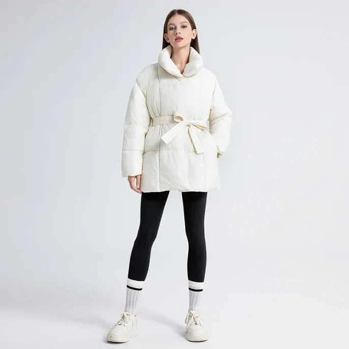Plus Size Women's Mid-length Down Cotton-padded Jacket Thickened - Gizmo Galaxy