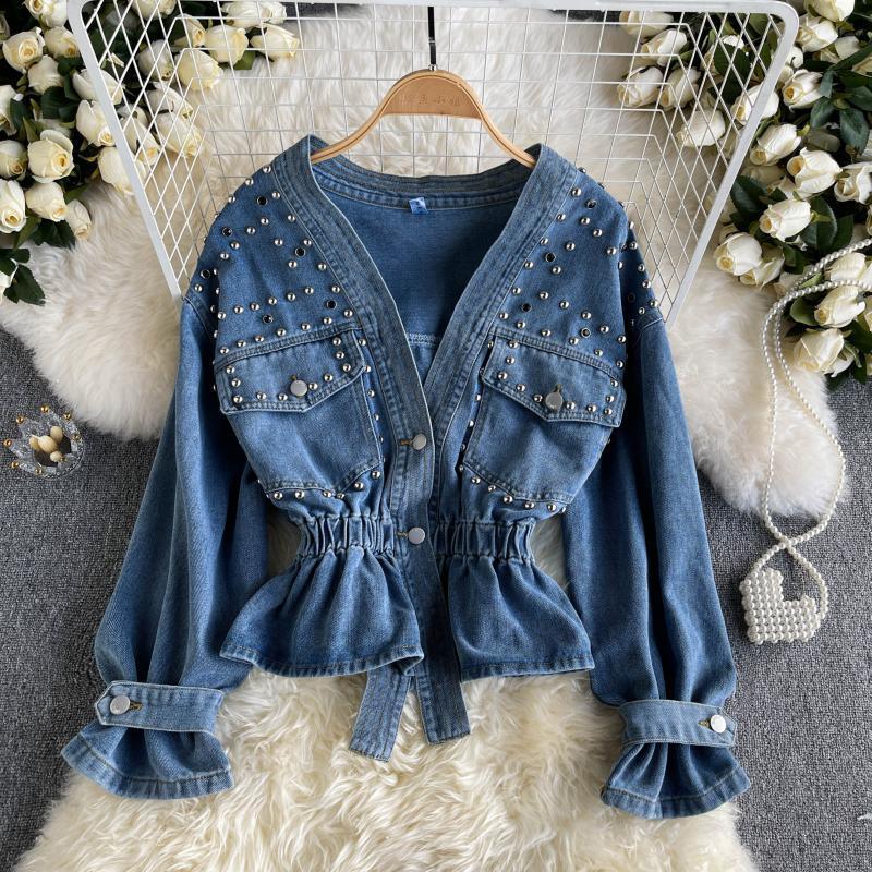 Denim Coat Female Spring And Autumn Long Sleeve Top - Gizmo Galaxy