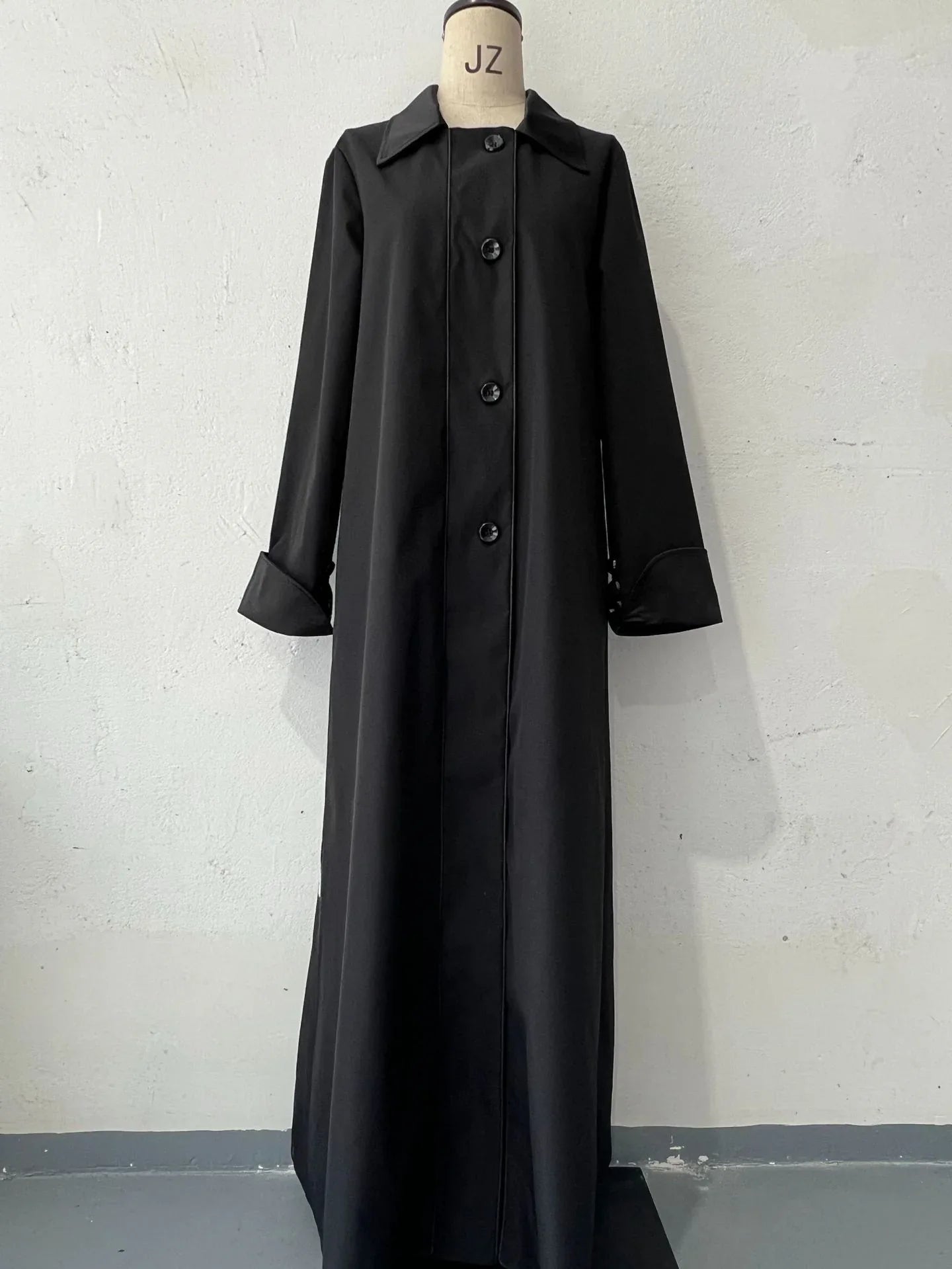 Women's Retro Biker's Mid-length Coat - Gizmo Galaxy