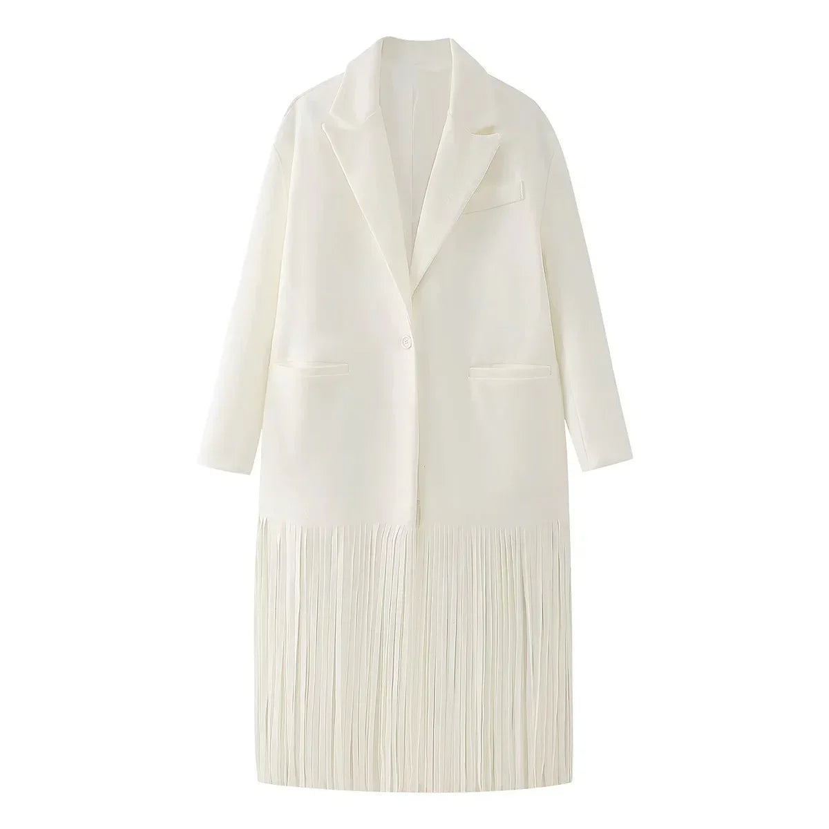 Women's Street Fashion Tassel Woolen Coat - Gizmo Galaxy