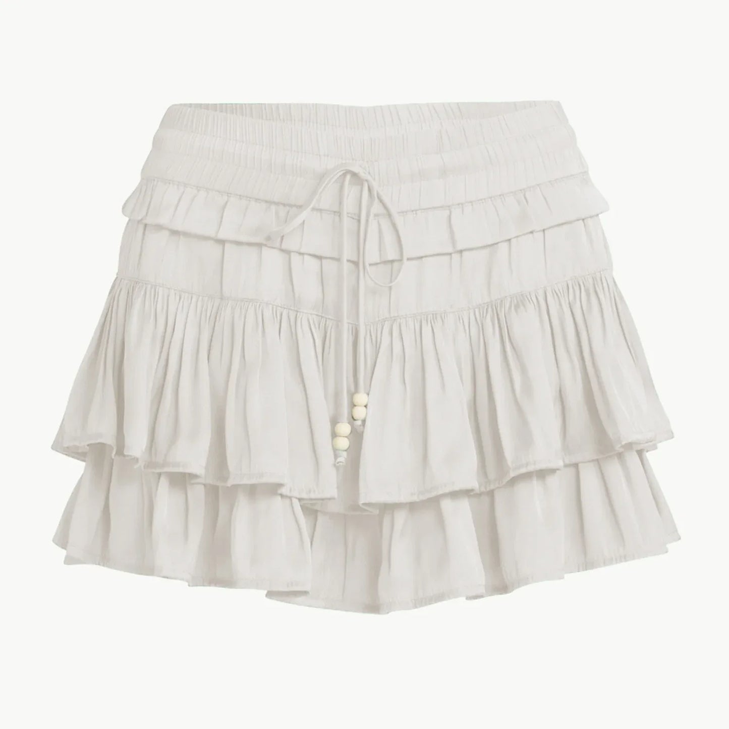 New High-waisted Liner Shorts With A Drawstring Skirt-trousers Design - Gizmo Galaxy