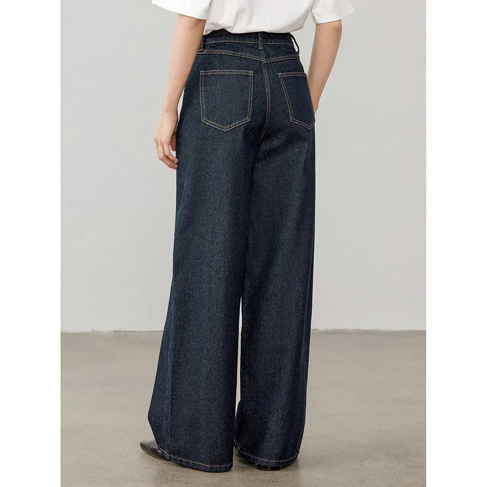 Women's Vintage High Waist Straight Leg Jeans - Gizmo Galaxy