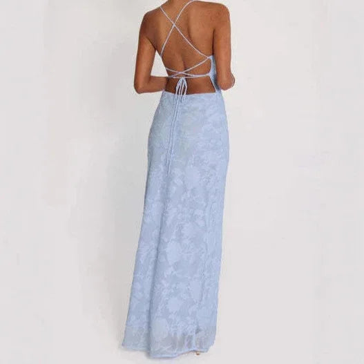 Exquisitely Beautiful Floral-cutback Strapless Evening Gown With A Stunning Resort-style Aesthetic For Women - Gizmo Galaxy