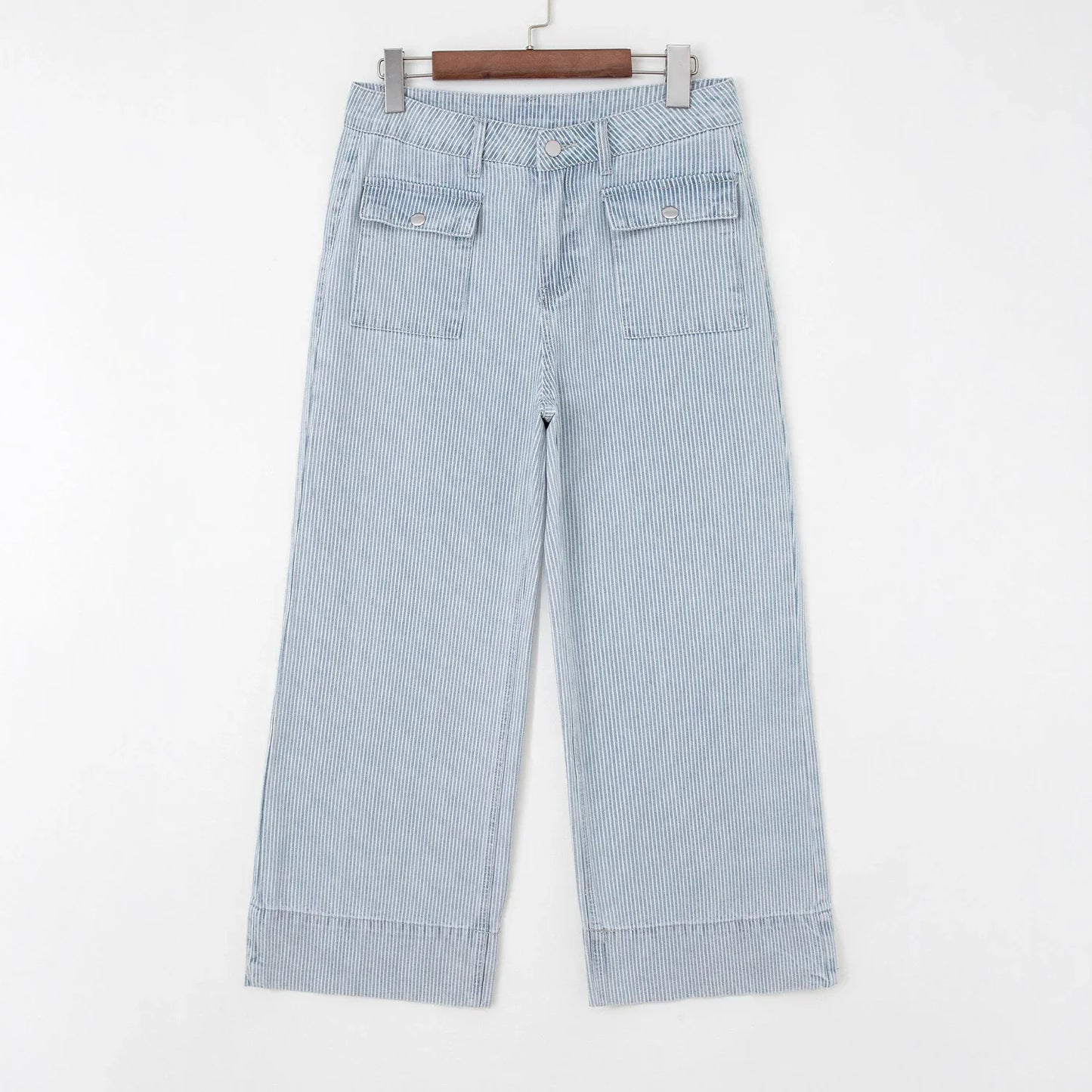 Women's Wide-leg Casual Loose Striped High-waisted Wide-leg Pants - Gizmo Galaxy