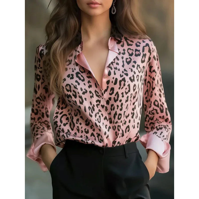 Solid-color Casual Loose-fit Women's Shirt - Gizmo Galaxy