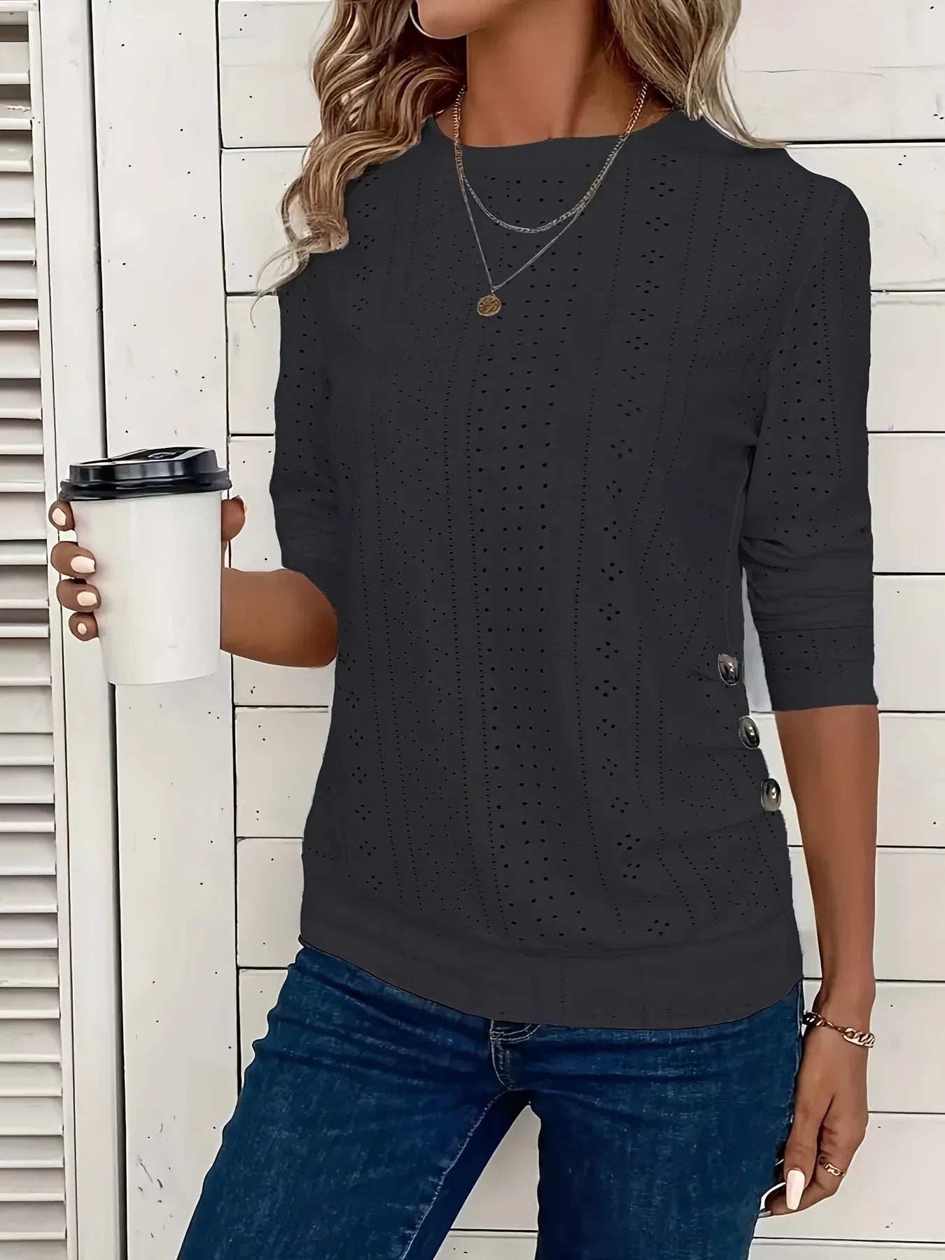 Women's Crew Neck Casual Long Sleeve - Gizmo Galaxy