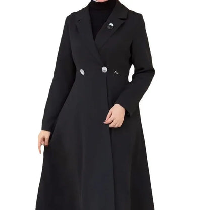 Elegant Mid-length Robe Trench Coat - Gizmo Galaxy