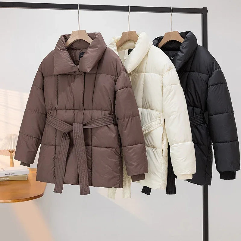 New Fashion Down Jacket Women's Mid-length - Gizmo Galaxy