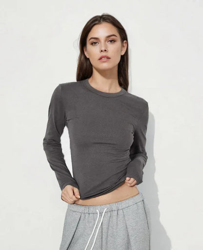 Shoulder Modal Stretch Tight Sports Long Sleeve - Gizmo Galaxy