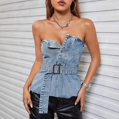 Sexy Backless Hot Girl Tube Top - Gizmo Galaxy