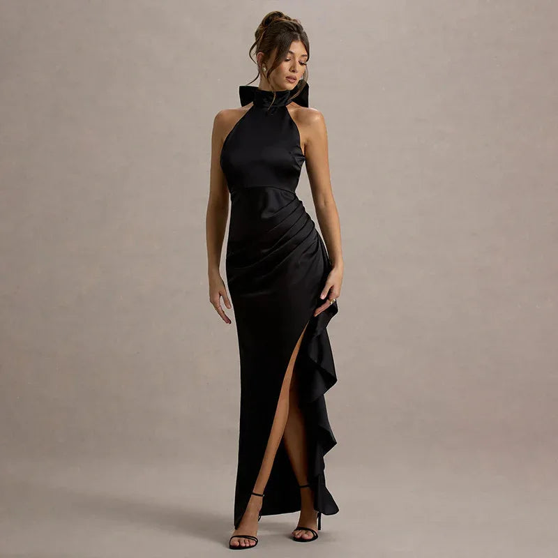 Individualized Lace-trimmed Split Dress - Gizmo Galaxy