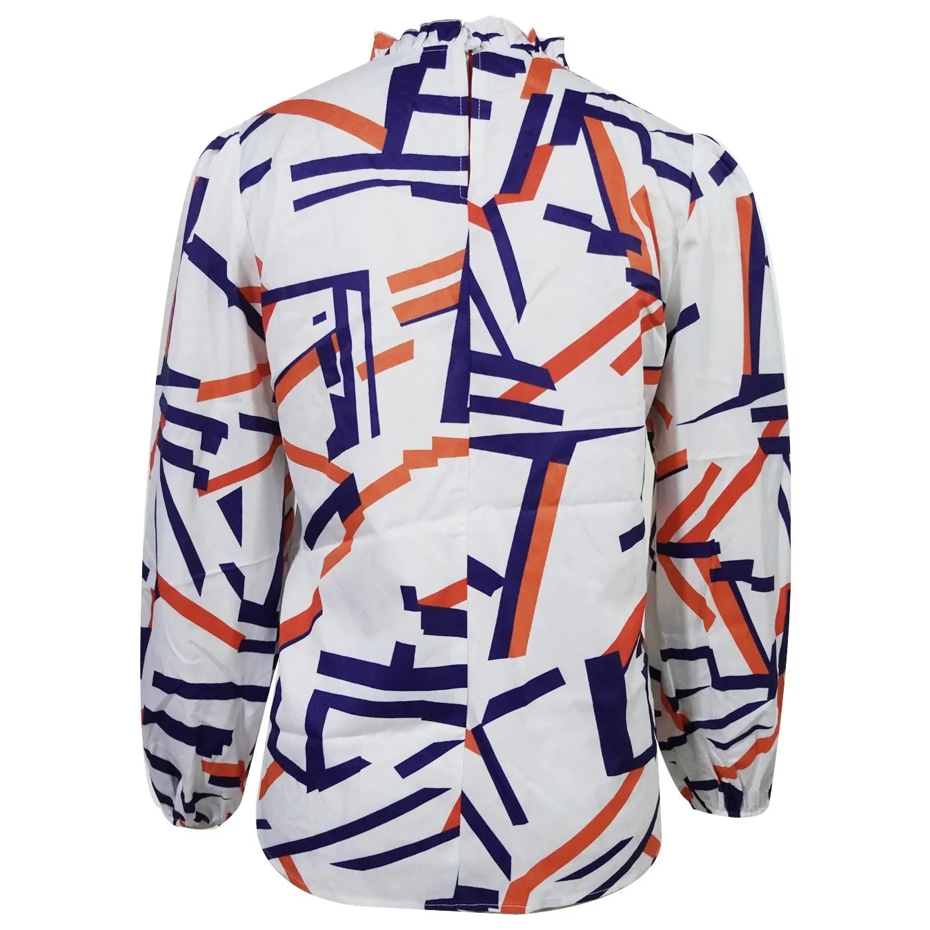 Ladies' Fashionable And Elegant Casual Printed Long Sleeved Shirt Top With Elegant Orientation - Gizmo Galaxy