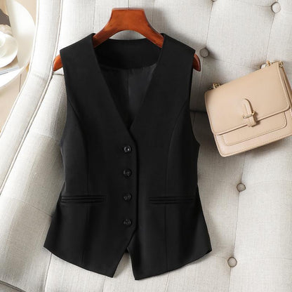 Fashion Design Sense Wild Vest Slimming Workplace Vest - Gizmo Galaxy