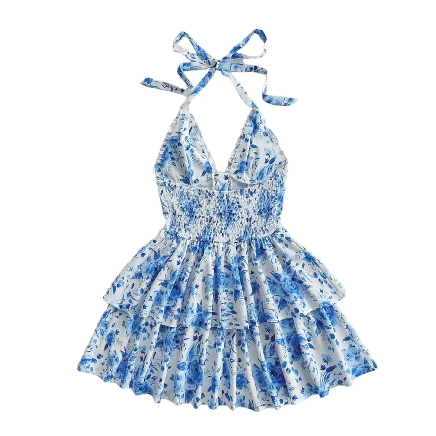 New SpringSummer European And American-style Camisole Top And Audrey Hepburn-inspired Designer Floral Dress - Gizmo Galaxy