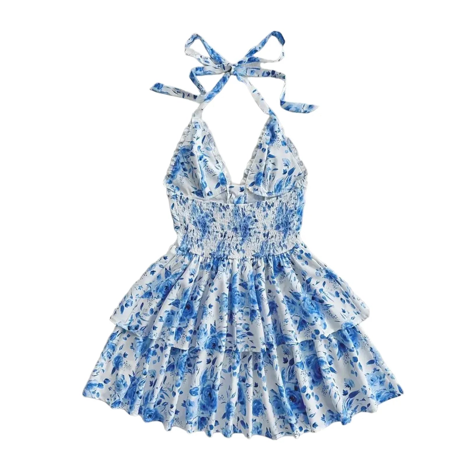 New SpringSummer European And American-style Camisole Top And Audrey Hepburn-inspired Designer Floral Dress - Gizmo Galaxy