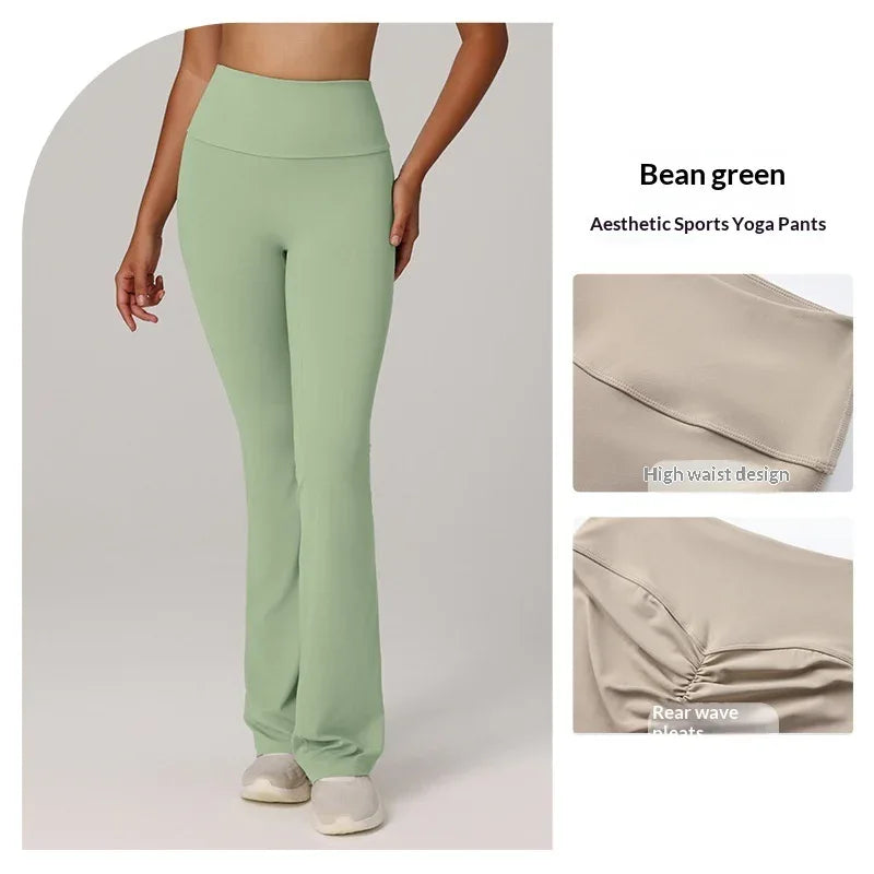 Butt-lifting Fitness Flared Yoga Running And Pilates Pants - Gizmo Galaxy