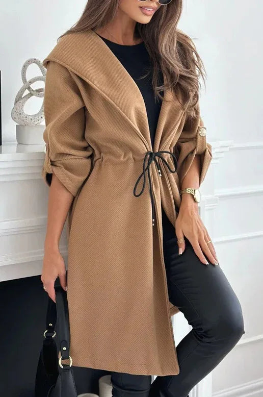 Women's Casual Long Sleeve Fall Winter Coat - Gizmo Galaxy