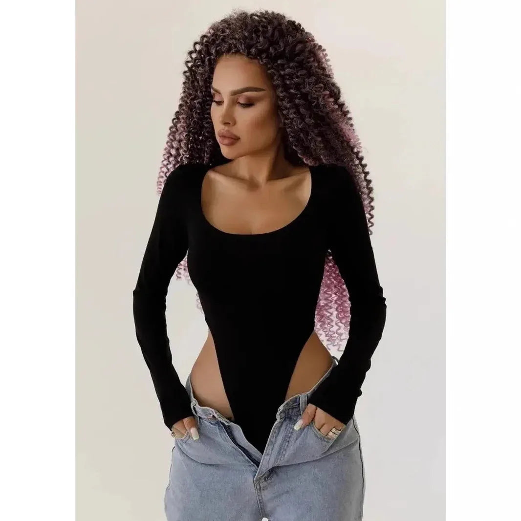 Long Sleeve Hot Girl Fashion Bottoming Shirt - Gizmo Galaxy