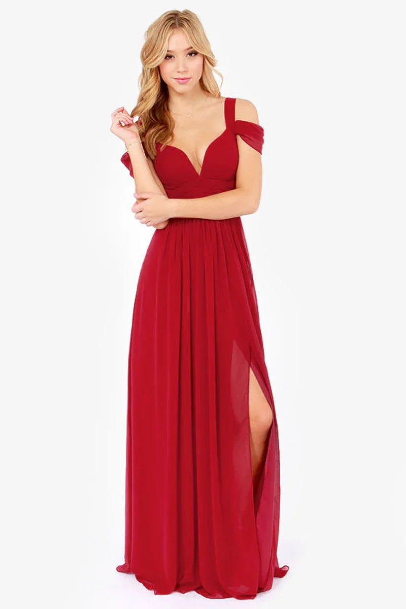 Long Floor Length Elegant Greek Style Pleated Dress - Gizmo Galaxy