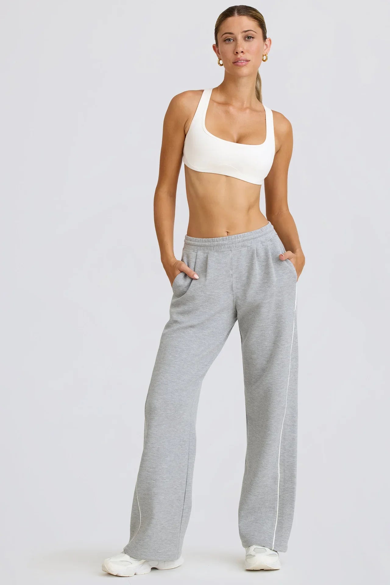 Women's Casual Striped Loose-fitting Fashionable Waist-cinching Wide-leg Pants - Gizmo Galaxy