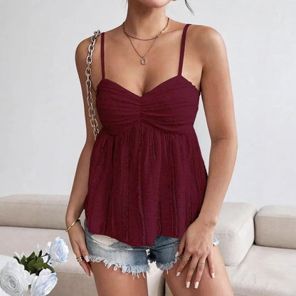 New Fashion Sexy Casual Chiffon Lace Lace Spaghetti-strap - Gizmo Galaxy