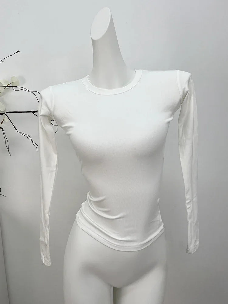Shoulder Modal Stretch Tight Sports Long Sleeve - Gizmo Galaxy