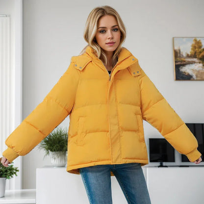 High-end Cotton-padded Coat Loose Thickening Keep Warm Coat - Gizmo Galaxy