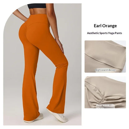 Butt-lifting Fitness Flared Yoga Running And Pilates Pants - Gizmo Galaxy