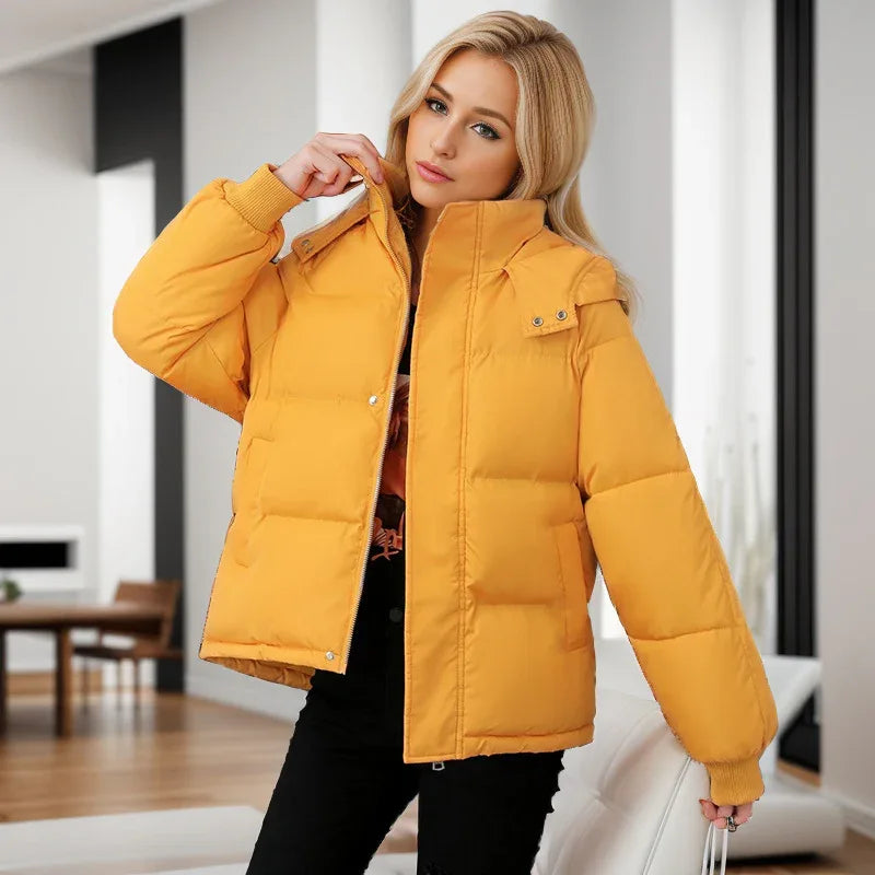 High-end Cotton-padded Coat Loose Thickening Keep Warm Coat - Gizmo Galaxy