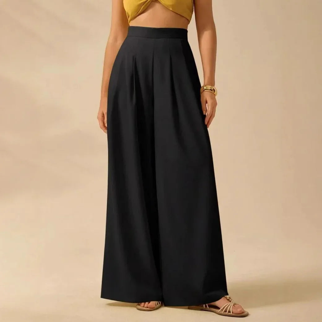 Women's Printed Casual Loose High-Waist Wide-Leg Pants - Gizmo Galaxy