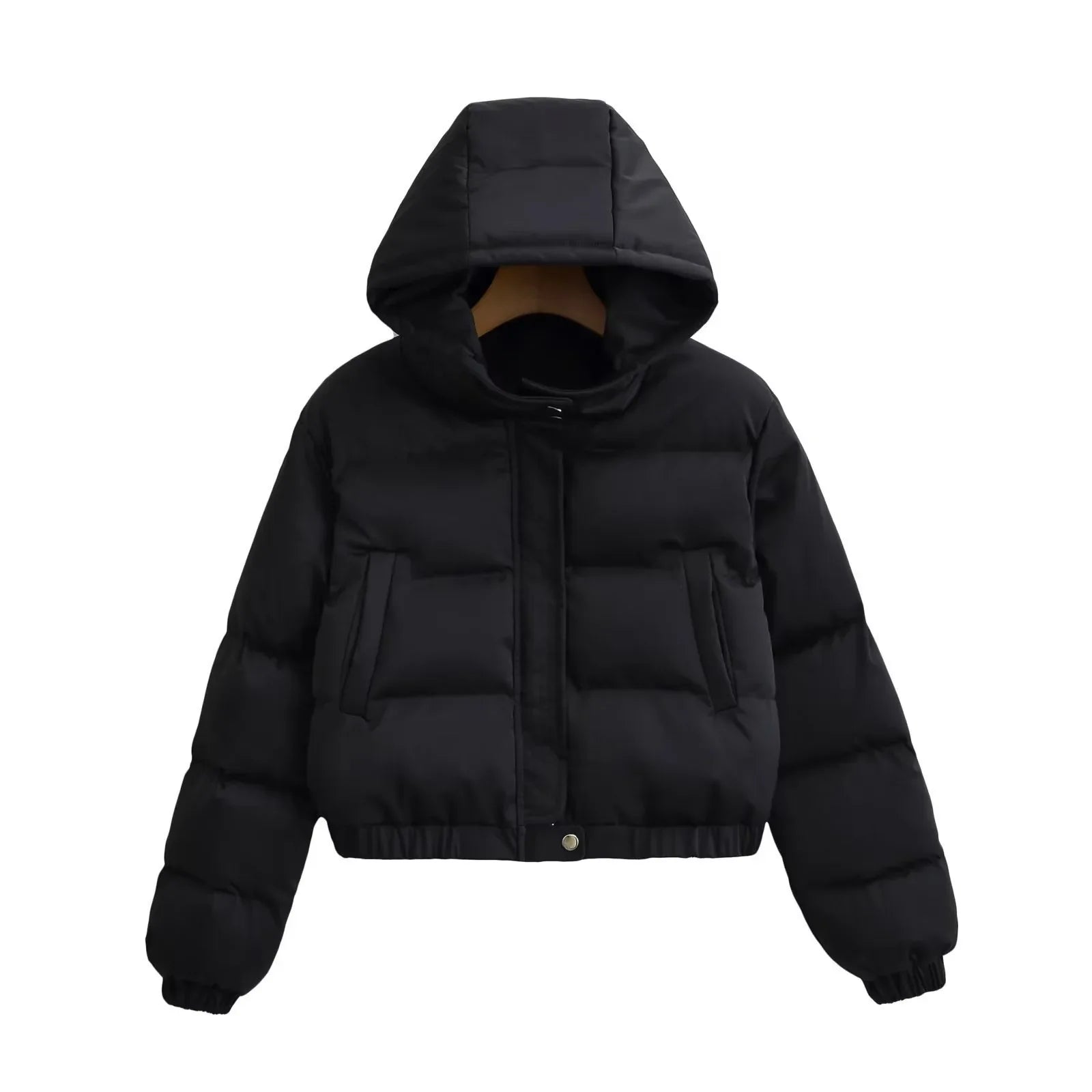 Retro Loose Casual Versatile Long Sleeve Short Type Hooded Jacket - Gizmo Galaxy