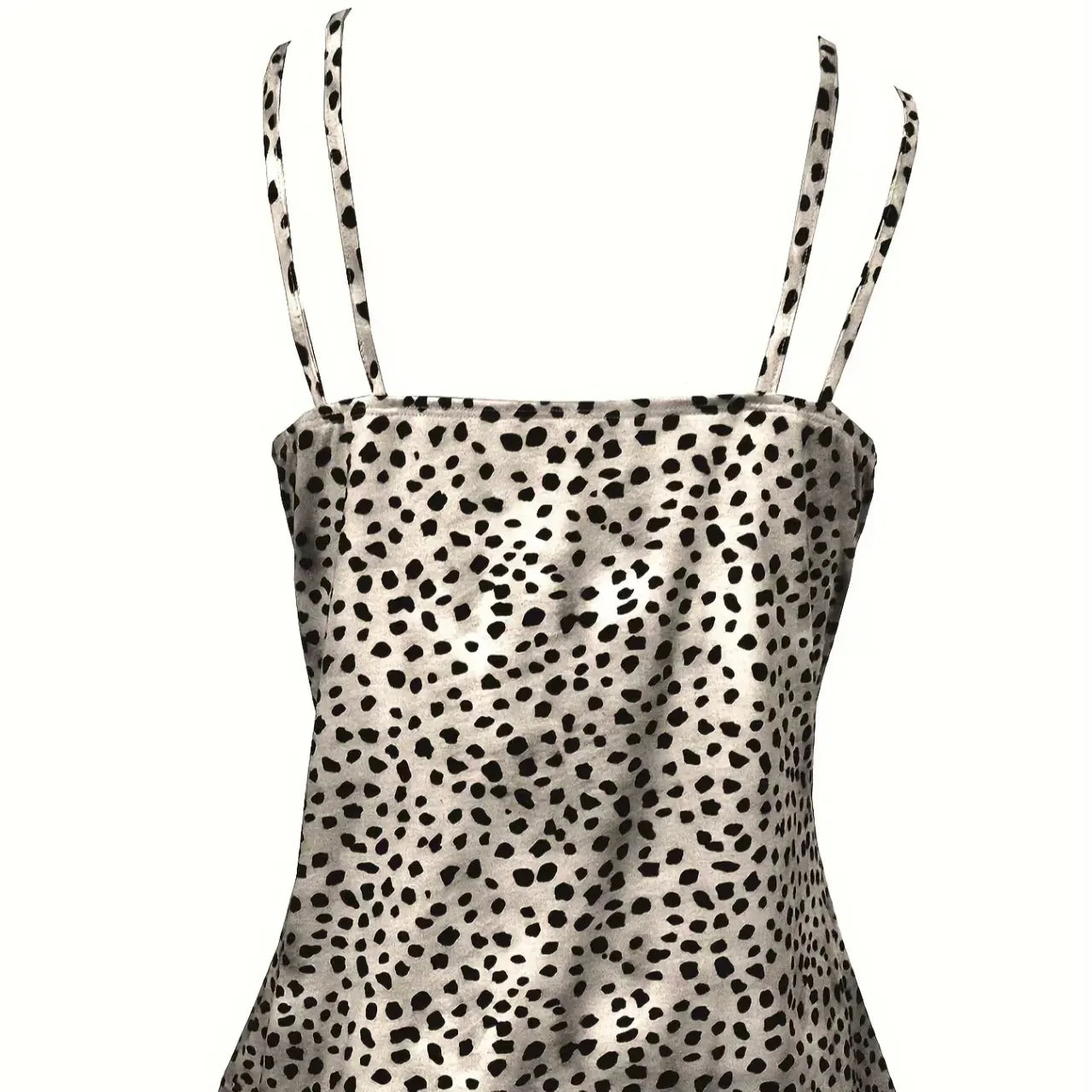 Ladies' Fashionable Casual Solid Color Printed Polka Dot Vest Top - Gizmo Galaxy