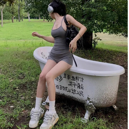 All-matching Summer Waist Bag Slim Fit Sweet And Spicy Niche One-piece Shorts - Gizmo Galaxy