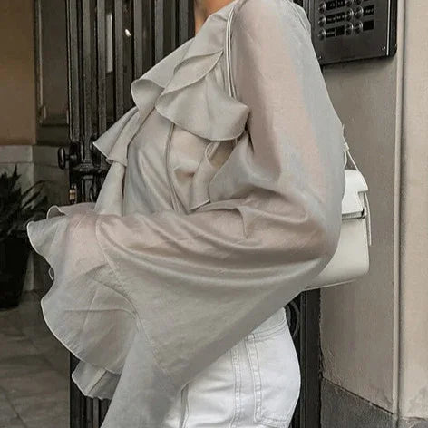 French Women's Versatile Commuting Top - Gizmo Galaxy