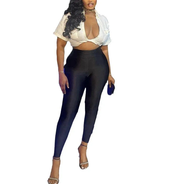 High-waisted Fitness Casual Leggings For Women - Gizmo Galaxy