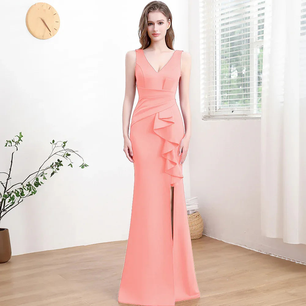 Evening Gown For Women High-end Elegant Simple And Light Luxury - Gizmo Galaxy