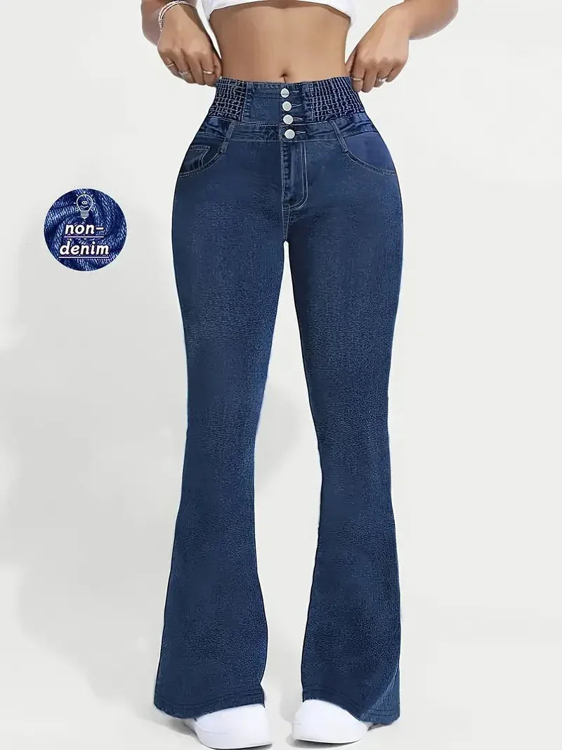 Women's High Waist 3D Printed Bootcut Trousers Yoga Pants Casual Pants - Gizmo Galaxy