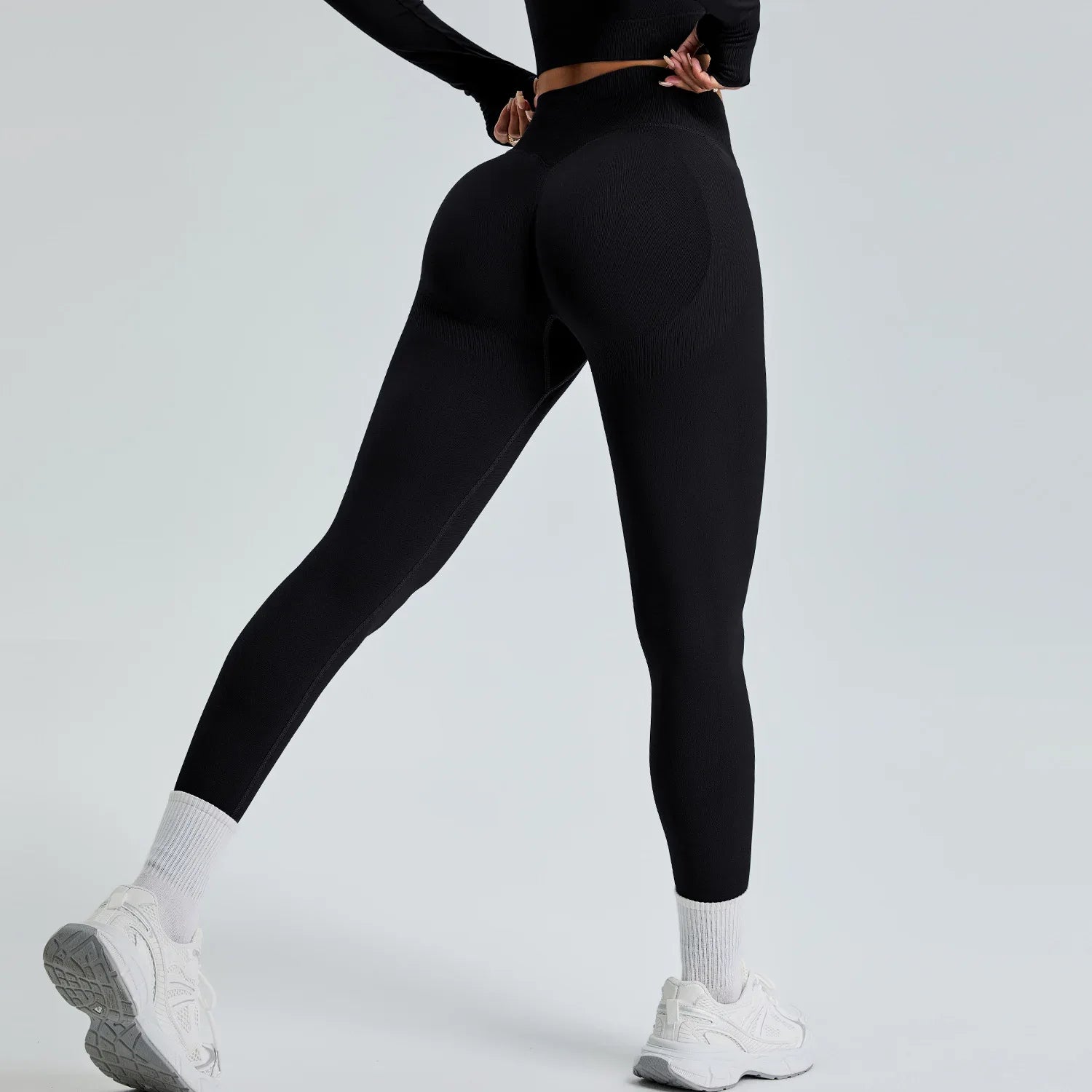Sports Running Yoga Clothes High Waist Hip Lift Quick-drying Slim Fit Fitness Pants - Gizmo Galaxy
