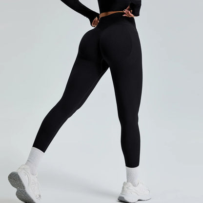 Sports Running Yoga Clothes High Waist Hip Lift Quick-drying Slim Fit Fitness Pants - Gizmo Galaxy