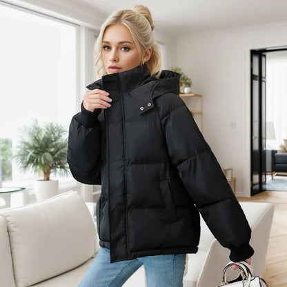 High-end Cotton-padded Coat Loose Thickening Keep Warm Coat - Gizmo Galaxy