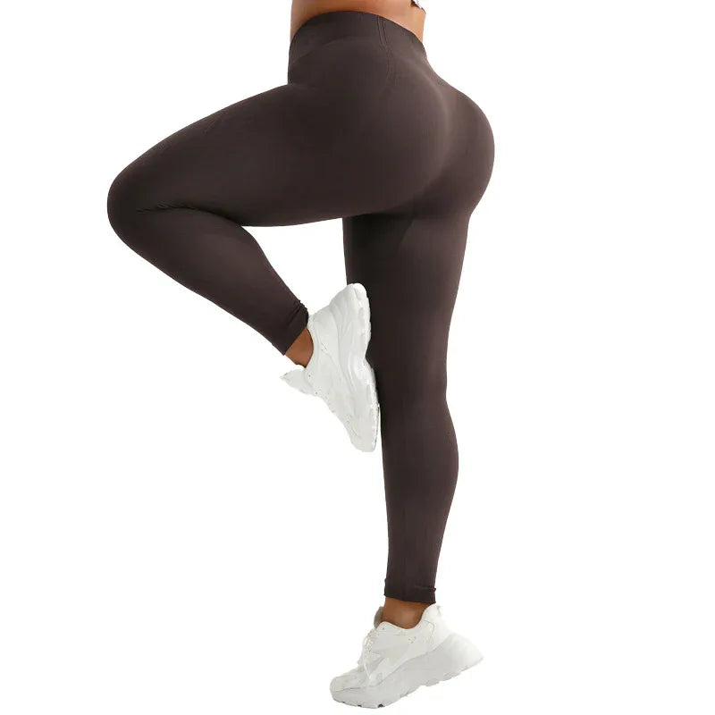 High-waisted Butt-lifting Yoga Pants With Moisture-wicking And High-elasticity Long Pants - Gizmo Galaxy