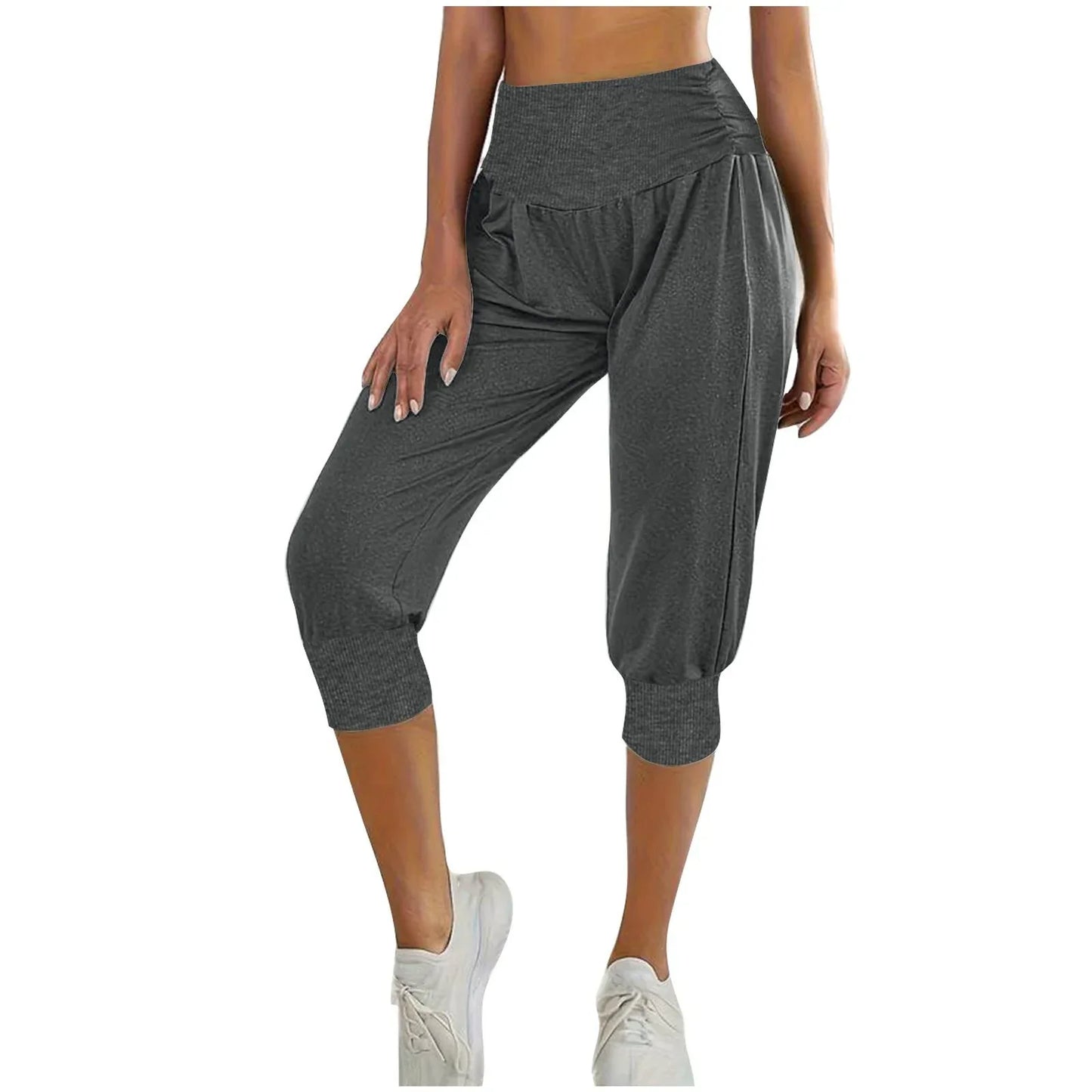 Women's Home Casual Pants High Waist Temperament Ankle-tied Harem Pants - Gizmo Galaxy