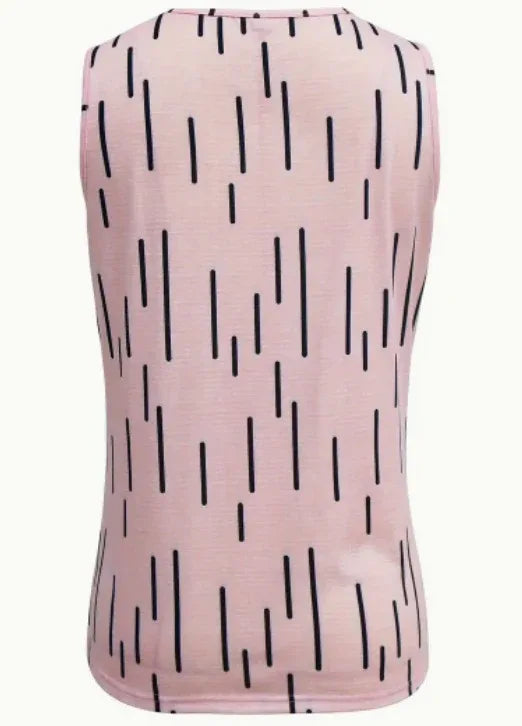 Women's Sleeveless V-Neck Tank Top With Geometric Print - Gizmo Galaxy