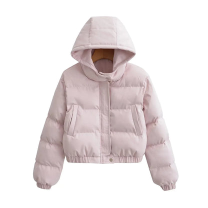 Retro Loose Casual Versatile Long Sleeve Short Type Hooded Jacket - Gizmo Galaxy
